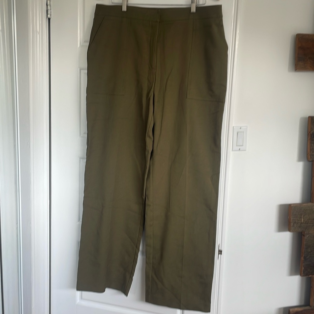 Zara khaki green pants